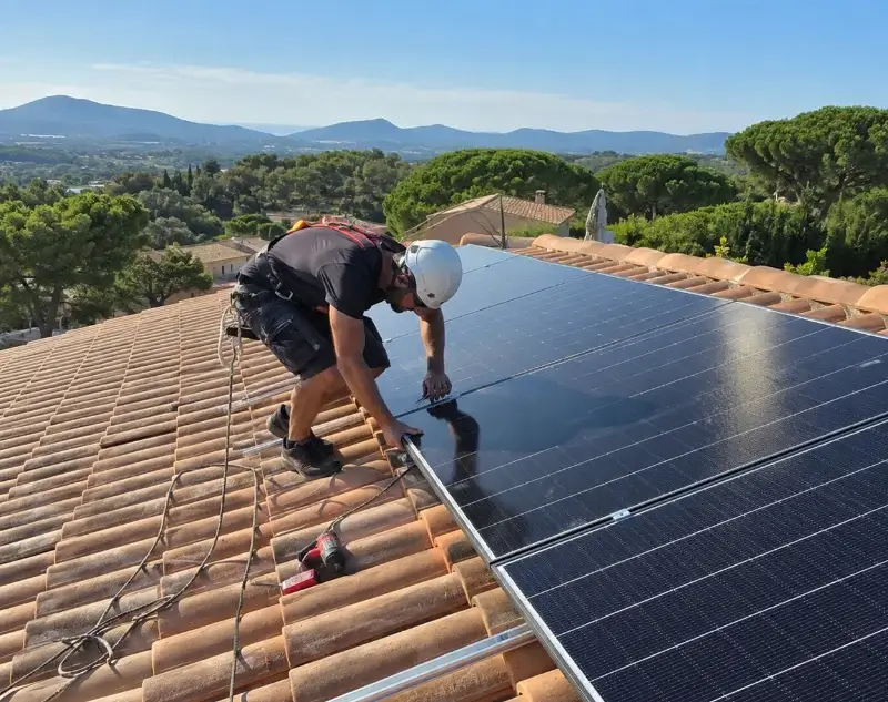 Installateur panneaux solaires Roquebrune-sur-Argens — pose photovoltaïque sur toiture